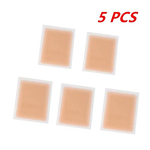 Efaster 5 PCS Breathable Tattoo & Flaw Concealing Tape,Scars Flaw Concealing Tape Stickers,Tattoo Covers and Skin Shields Cover Up Tape,Flesh-Colored Waterproof Free to Cut Smudge Any Part (Light)