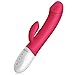 Heating G-Spot Rabbit Vibrator with Bunny Ears for Clitoris Stimulation, Waterproof Rechargeable Dildo, EROCOME Crater Adult Sex Toys with 8 * 8 Different Modes for Women