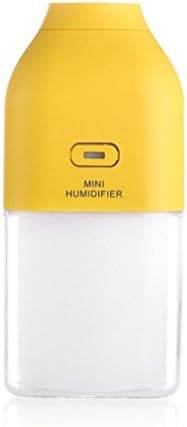 Humidifier, SWPS USB Powered Mini And Portable Cool Mist Energy Bottle Humidifier Super Quiet (Yellow)