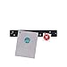 Three by Three Seattle 14 x 2.5 Inch Metal Mini Strip Frameless Magnetic Bulletin Board with 6 Magnets for Memos, Photos, Lists, and More in Office, Home, or School Décor (Black) (31215)