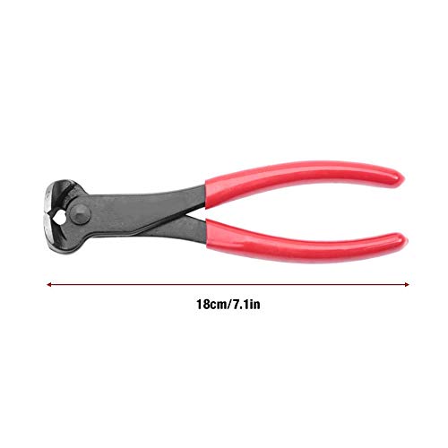 End Cutting Pliers Multipurpose Nail Puller Zipper Install Pliers Pincers Puller Tool Heavy Red 18cm/7.1in - Thumbnail 2