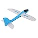 Wenasi Throwing Glider Inertia Plane Foam Aircraft Toy Hand Launch Airplane Model Outdoor Sports Toy for Kids Children Boy Girl as Gift (Blue)