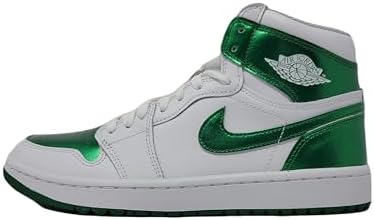 Amazon.com | Nike Men's Jordan 1 High Golf Shoes, White/Pine Green
