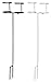 Decko Outdoor 30252 Heavy Duty Double Beverage Holder, White/Black, 2-Pack