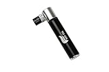 Hds-tek Mini Bike Pump,portable & Lightweight with Frame Mounting Kit,deluxe Black CNC Aluminum Alloy, High Pressure ,Hybrid & BMX Bicycle Tires, Presta & Schrader Compatible (1015(black))