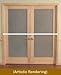 Door Bar Pro AIO-XL Steel Door Security Bar - Fits Any Width Inswing Double French Doors from 49