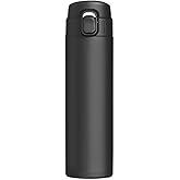 DEAUVIOR 11oz/16oz Stainless Steel Thermo Bottle Portable Vacuum Flask Insulated Water Bottle BPA Free Food Thermo Travel Coffee Mug (Black, 16oz)