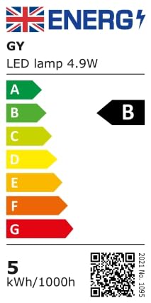 GY GU10 LED Bulbs, 4.9W (80W Equivalent), 790 Lumens, 4000K Neutral White, Energy Saving GU10 LED, Long Life, Low Consumption, 120° Beam Angle, Non-Dimmable, Pack of 10