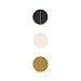 Ling's moment 9 Feet Circle Dots Paper Garland Gold & Black Circle Banner Decorations for Wedding Bridal Showers Birthday Graduation Baby Shower Event & Party Supplies