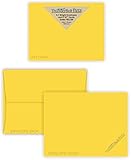 5X7 Blank Cards with A-7 Envelopes - Bright Golden