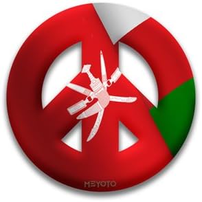 Peace Symbol Window Cling of Oman