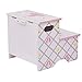 Fantasy Fields TD-12719A Swan Lake Ballerina Step Stool, Hand-Painted Kids Wooden Furniture, White/Pink
