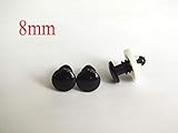 Thread Eyes - Flat Toy Eyes Black Plastic Crafts