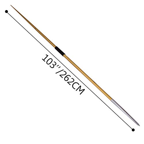 Happibuy High School Girls Premium Quality Track & Field Javelin (Yellow, 70m/800gm)