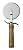 Update International (PC-4WH) 4" Pizza Cutter w/ Wood Handle
