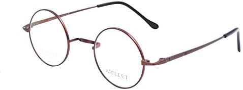 Amillet Retro Mens Round Titanium Eyeglass Frames Spectacles 8731