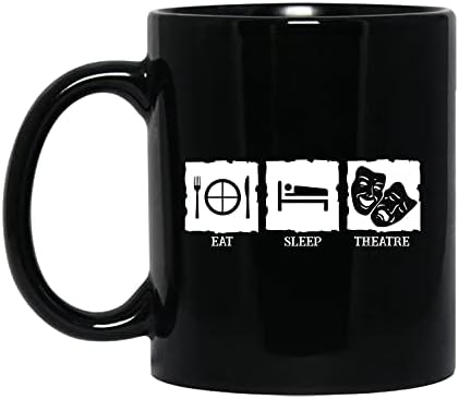 Novelty Actor Mug Gifts, Actor Handle Mug, Eat Sleep Theatre Ceramic Coffee Mug, Actor Tea Mug, Funny Actor Decorative Black Mug Cup 11 Oz. Novelty Actor Mug Gifts, Actor Handle Mug, Eat Sleep Theatre Ceramic Coffee Mug, Actor Tea Mug, Funny Actor Decorative Black Mug Cup 11 Oz.