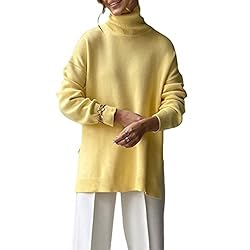Women's Oversized Turtleneck Sweater Long Sleeve