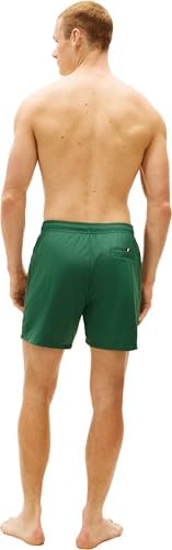 Short de Bain Moyen avec Cordon de Serrage et Poche zippée pour Homme, Vert (Street Green), Taille M