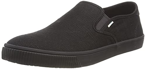 Toms Mens Baja Slip Ons Black Heritage 