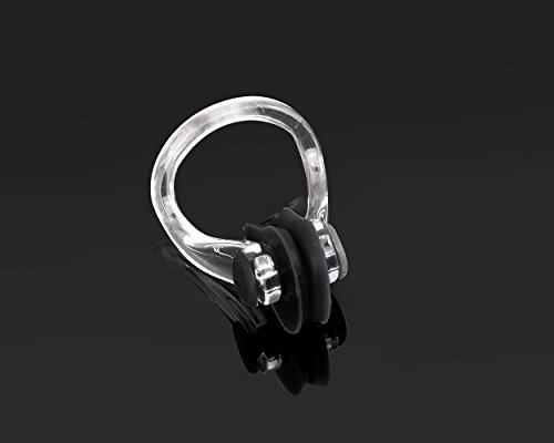 Ace Select 3 Pieces Swimming Nose Clips PVC Silicone Swimming Nose Plugs Swim Training Protector Plug for Adult Kids (Black)