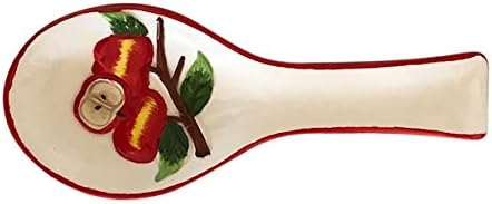 Amazon Com Decorative Red Apple Spoon Rest For Themed Kitchen