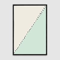 Framed Canvas Wall Art Minimalistic Painting Canvas Prints Home Artwork Decoration for Living Room,Bedroom - 16x24 inches
