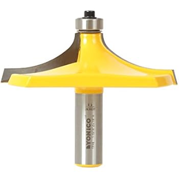Yonico 13143 3-1/8-Inch Diameter Thumbnail Table Edge Thumbnail Router Bit 1/2-Inch Shank