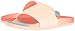 adidas Women's Adilette Cloudfoam Plus Slides Sandals, Easy Coral/Haze Coral/Easy Mint, 9
