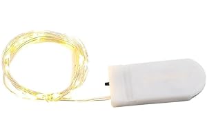 2 Meter 20 LED Copper Wire Fairy Lights, Battery Operated Waterproof String Lights for Bedroom, Wedding, Party Decoration