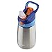 Contigo Autospout Straw Striker Chill Stainless Steel Kids Water Bottle, 10 Oz, Sapphire