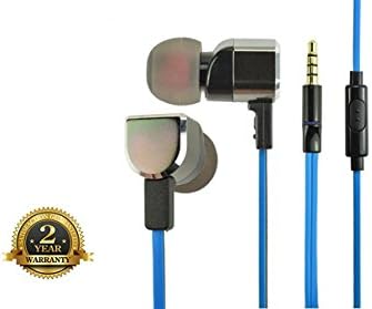 SOWND MHMS273CA01-KB HD 3.5mm Tear Drop Microphone Earphones (Black/Blue)
