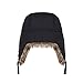Boys Winter Hats Big Kids Nylon Russian/Aviator Winter Earflap Cap Black