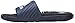 adidas Men's Voloossage Athletic Slide Sandals, White/Collegiate Navy, (12 M US)