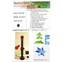 Creator's Beetle Bits Mini Glass Cutting System Portable Work Station For Geometric Shapes COMPLETE WITH 2 Waffle Grids AND Push Button Flying Beetle Glass Cutter INCLUDED - DIY - Made In The USA