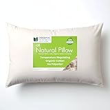 ORGANIC TEXTILES Cotton Pillow with Organic Zipped