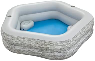 7' x 6'9" x 21"/2.13m x 2.06m x 53cm TruPrint Stone Family Pool