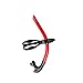 Dry Snorkel, FLYZOE Air-Ease Swimming Snorkel One-Way Purge Valve and Center Mount Mouthpiece Design with Adjustable Head Strap (Red)