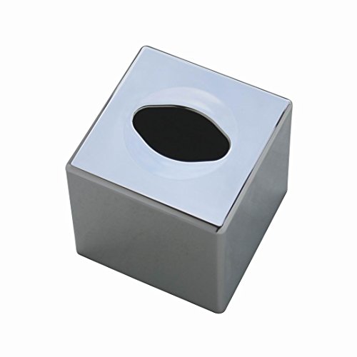 CROWNSTARQI Tissue Box Holders Cube Mirror Square Tissue Box Cover