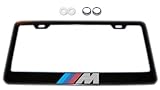 BMW M-Series Black License Plate Frame w/ Screw Covers