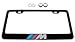 BMW M-Series Black License Plate Frame w/ Screw Covers