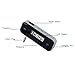 ECRAB FM Transmitter in-car Wireless Audio Adapter for iPad iPhone Samsung Sony Tablet MP3/MP4 Players Android, Mini FM Modulator with Built-in 3.5mm Aux Port