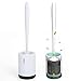 MEKEET Toilet Brush Soft Silicone Bristle Toilet Bowl Brush Hideaway Compact Toilet Brush for Bathroom Cleaning …