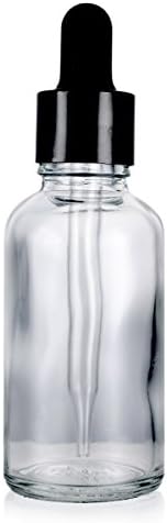 10 ML Clear [15 Pack] Glass Empty Bottle (Clear-10ML)