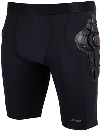 G-Form MX Short Con Gamuza | Pantalones Cortos Protección Ciclismo Hombre | Tecnología SmartFlex