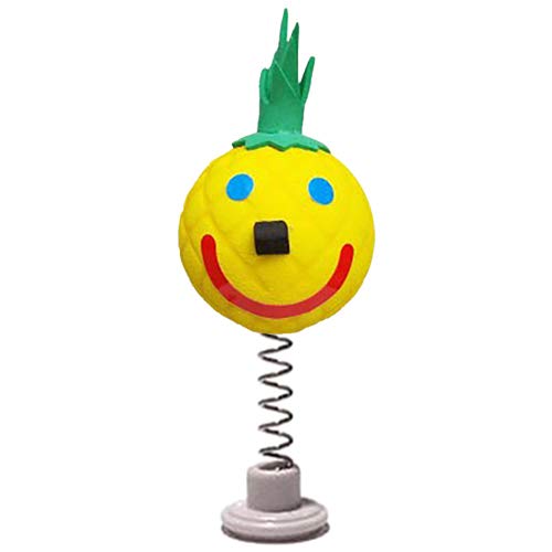 Jack in The Box - Original Year 2016 Hawaii Hawaiian Exclusive Pineapple Car Antenna Topper/Mirror Dangler/Desktop Spring Stand + Happy Yellow Face Antenna Ball