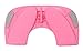 Qteland Easy-to-Store Folding Portable Potty Seat for Baby (Pink)
