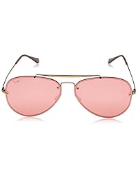 Ray-Ban Women 's Blaze lente plana Pilot Aviator anteojos de sol
