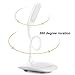 LED Table Lamp,Yoocool Modern Stylish USB Port with Third Gear Touch Control LED Eye Lamp Brightness Adjustable Gooseneck Portable Eye-Protected Small Table Lights (White Stand)