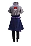 DAZCOS Kids Size Anime Uchiha Sasuke Cosplay Costume with Wristbands Rope (Child Large)